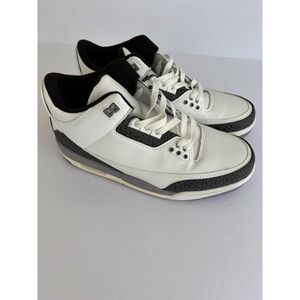 Nike Air Jordan 3 Retro Cement Grey White Men's Size 11 Used W/Box Streetwear OG